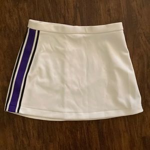 Cheer skirt purple white and black
